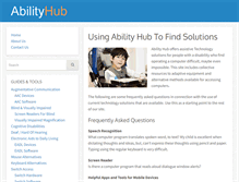 Tablet Screenshot of abilityhub.org